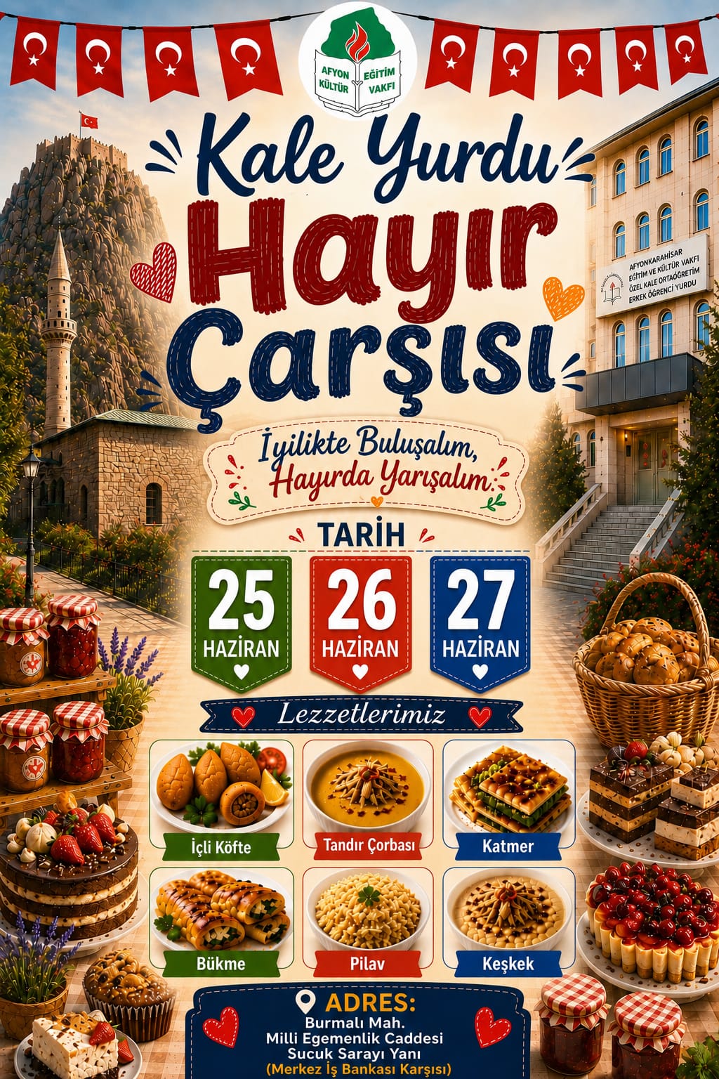 Kız Öğrenciler İçin Kermes Düzenledi